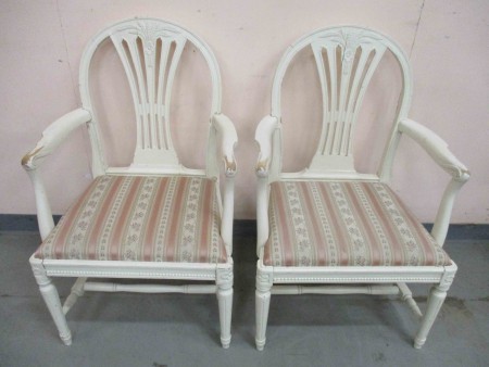 6714 - 2 x kreslo bile Ludvik model 1930  -  1 kus 2 300 kc   1 X PRODANO